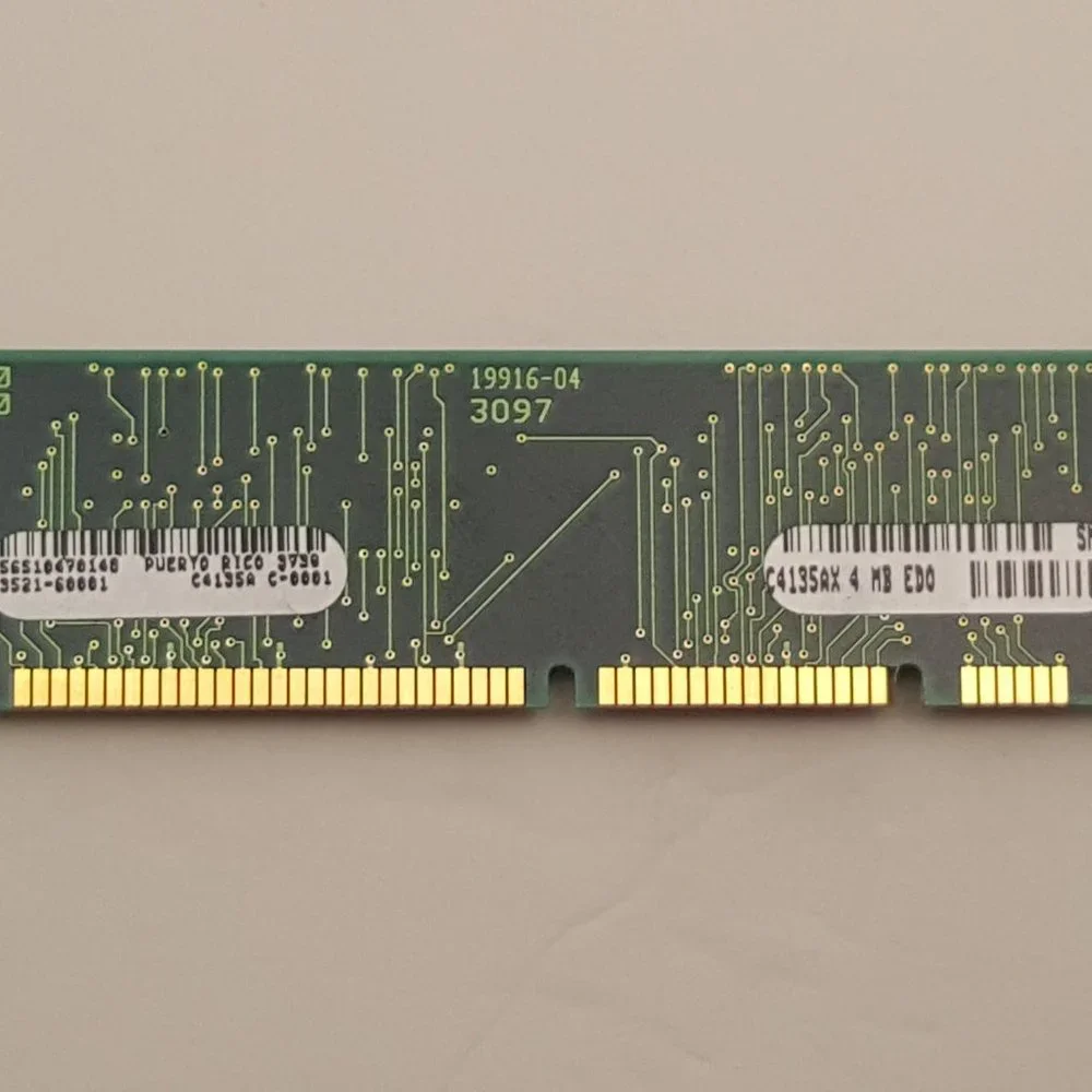 HP C4135AX 4MB 100-pin EDO DRAM DIMM from HP LJ 4000 | A3521-60001 | USED